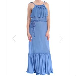 Free people small blue maxi dress